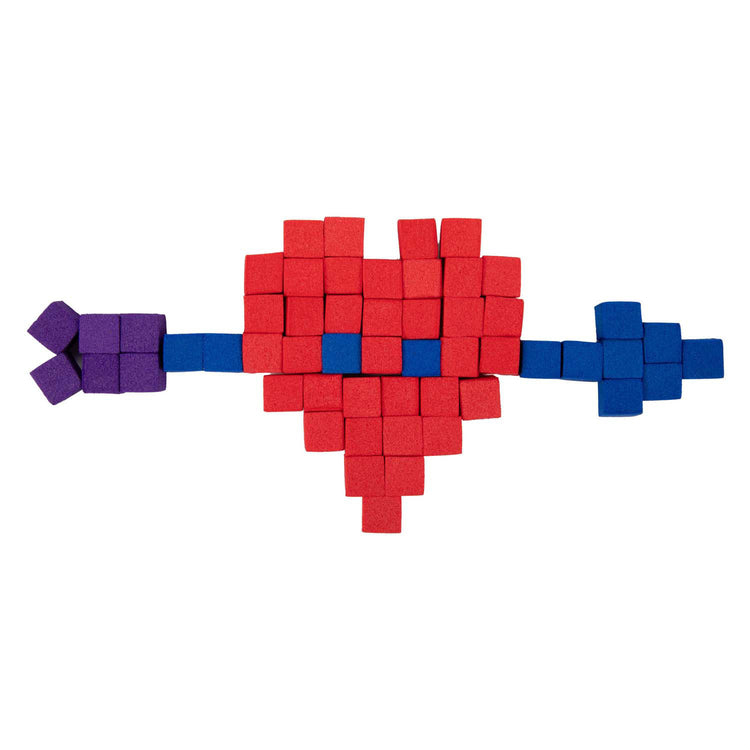 Toi-toys Puzzle Schaumstoffblöcke 1 cm selbstklebend | 6 Stück