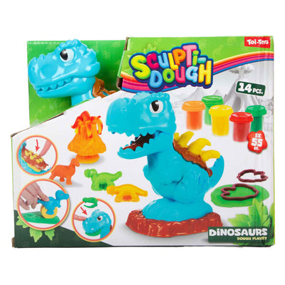 Toi-toys Sculptidough Ton-Set Dino – 5 Tontöpfe