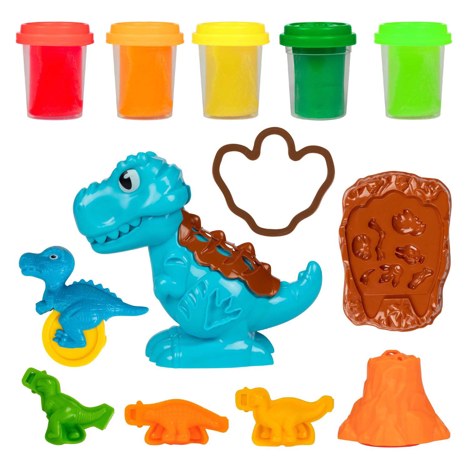 Toi-toys Sculptidough Ton-Set Dino – 5 Tontöpfe