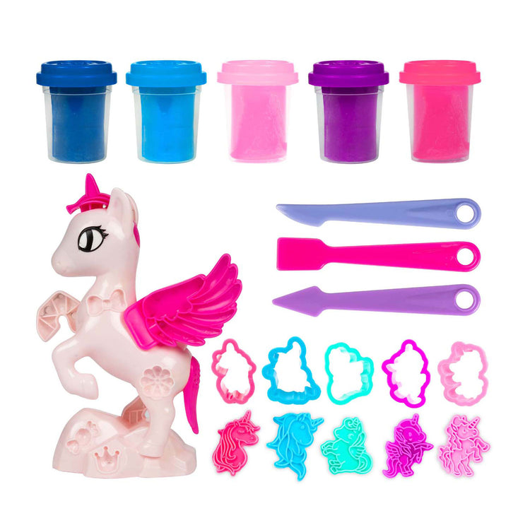 Toi-toys Sculptidough Ton-Set Einhorn, 5-teilig.