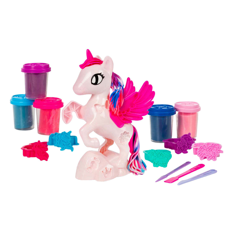 Toi-toys Sculptidough Ton-Set Einhorn, 5-teilig.
