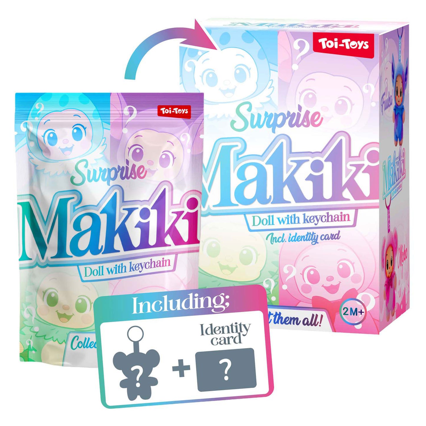 Toi-toys Schlüsselanhänger Makiki 15cm
