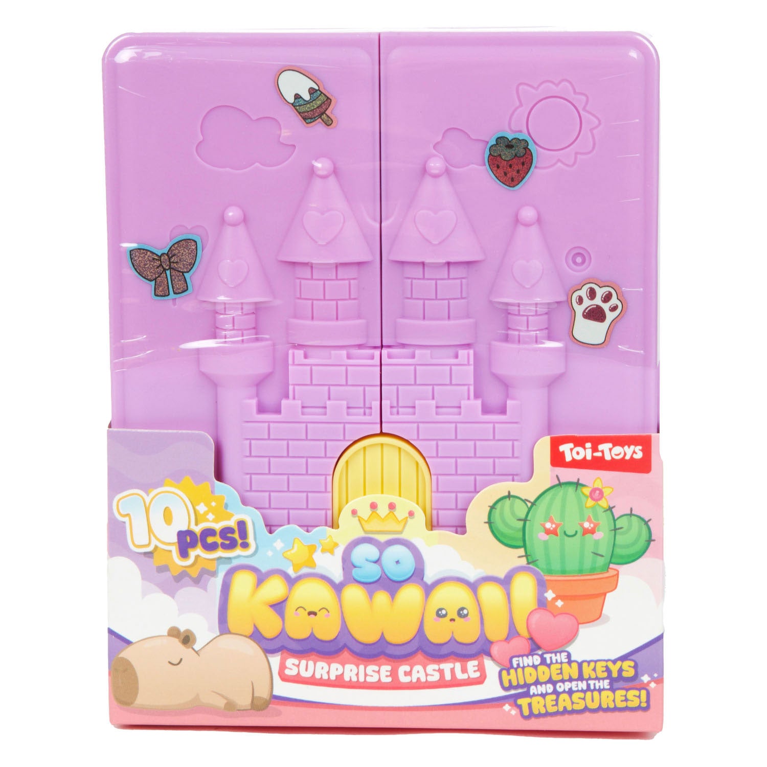 Toi-toys so kawaii Überraschungsschloss-Halskette und Perlen – 10 Stück.