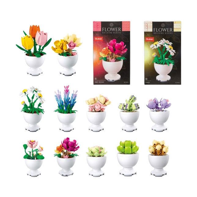 Sluban-Bausteine, Blumen in der Post