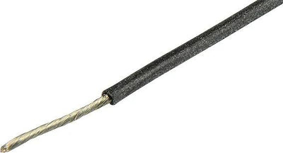 Herhth+BENS Elektrisches Kabel Silikon 0,5 mm schwarz 5mtr.