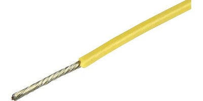 Herhth+Bens Elektrisch Caole Silikon 0,5 mm gelb 5mtr.