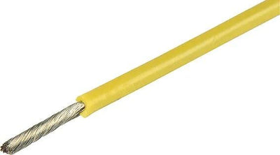Herhth+BENS Elektrische Caole Silikon 1,5 mm gelb 5mtr.