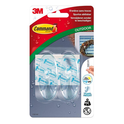 3m 1059852 - CMD-Haken für den Außenbereich, transp, 2hk | 9 Stück