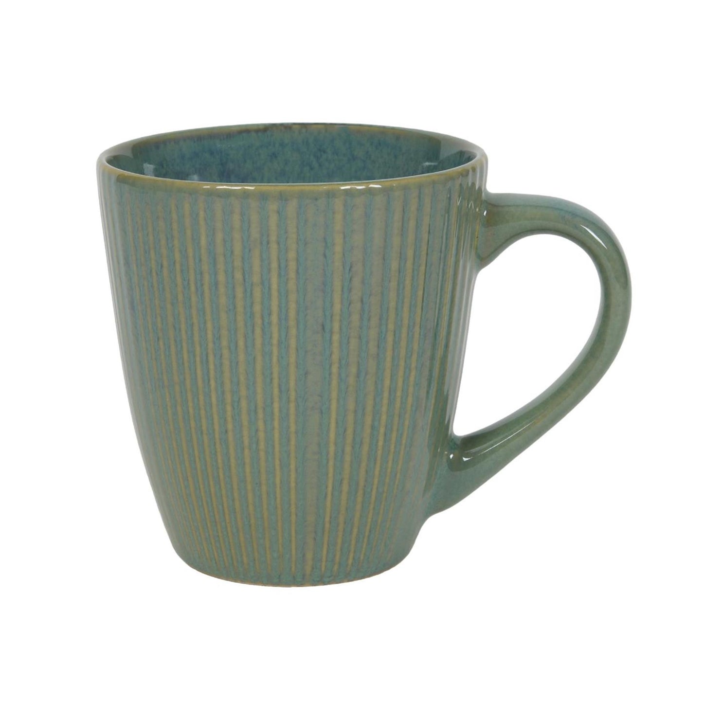 Kaffeebecher Linien ozeanblau grün 340ml
