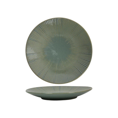 Frühstücksteller Linien ozeanblau-grün ø21cm