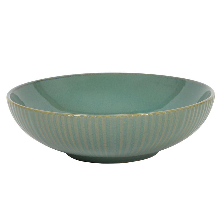 Tiefer Teller Linien ozeanblau grün ø18cm