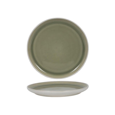 Frühstücksteller mattweiß grün ø21,4cm 6 Stück