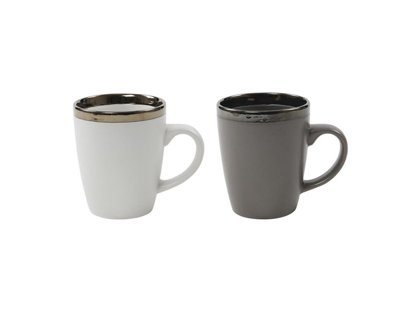 Svenska Living Kaffeebecher Venedig 340ml grau oder weiß 6-tlg