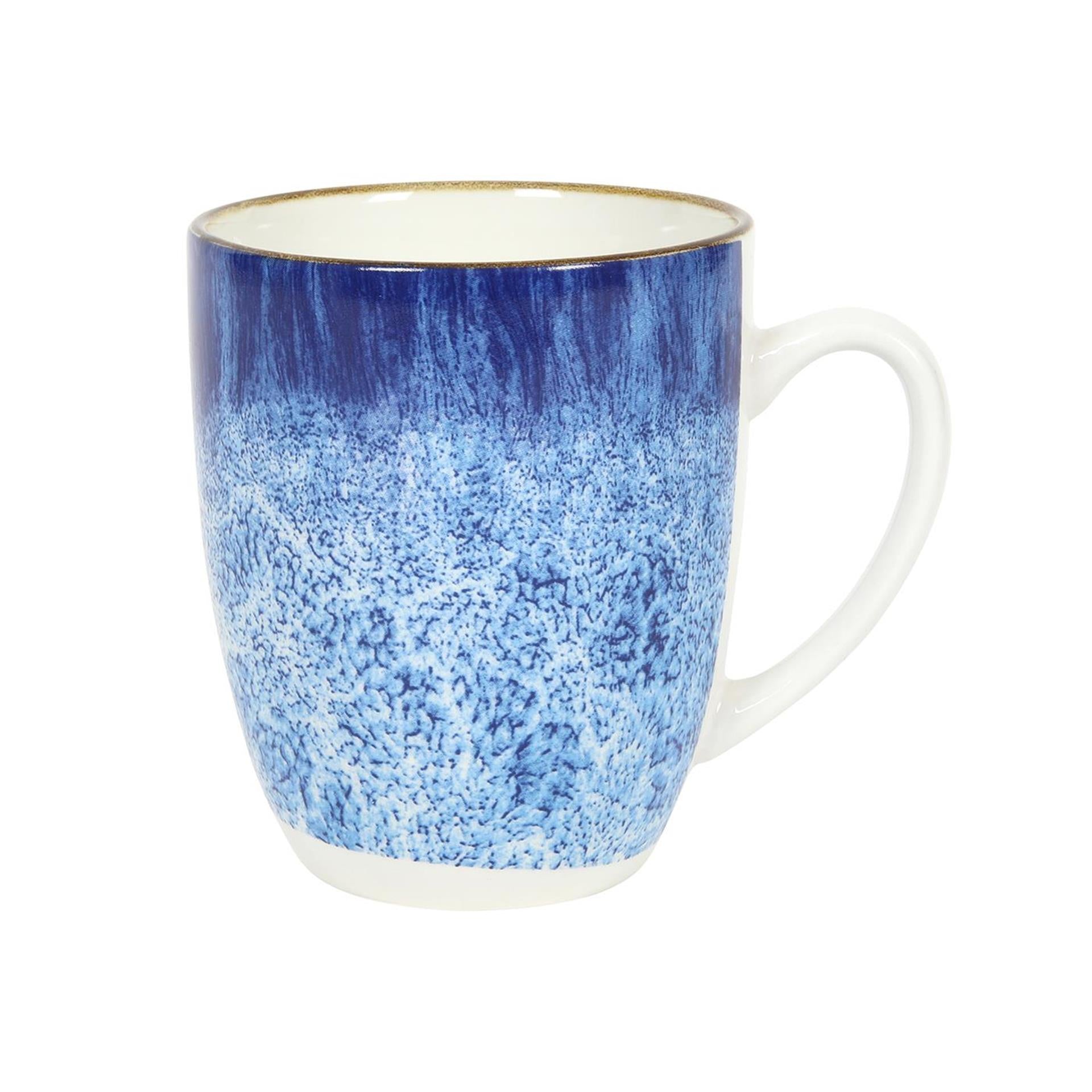 Kaffeebecher 350ml Reaktivglasur Blau 6 Stk