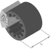Herhth+Buss Clipfix Spacer H+B Inner-D = 7,5 mm, L = 30 mm