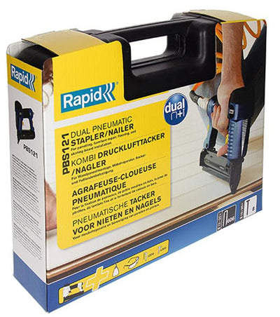 Rapid 1006102 - Airtac PBS121 Druckluftnagler im Koffer + Zubehör | 1 Stk