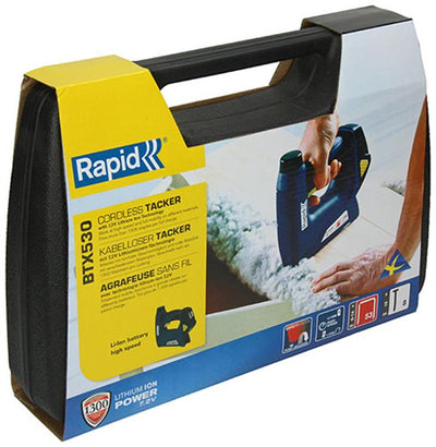 Rapid 1006054 – BTX530 Li-Ion 7,2 V Akku-Nagler + Heftklammern und Nägel in K | 1 Stk