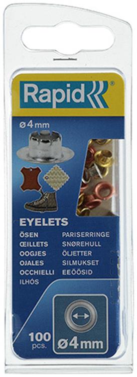 Rapid 1009443 - Ösen e3 - 4mm, 100 Stück | 5 Stück