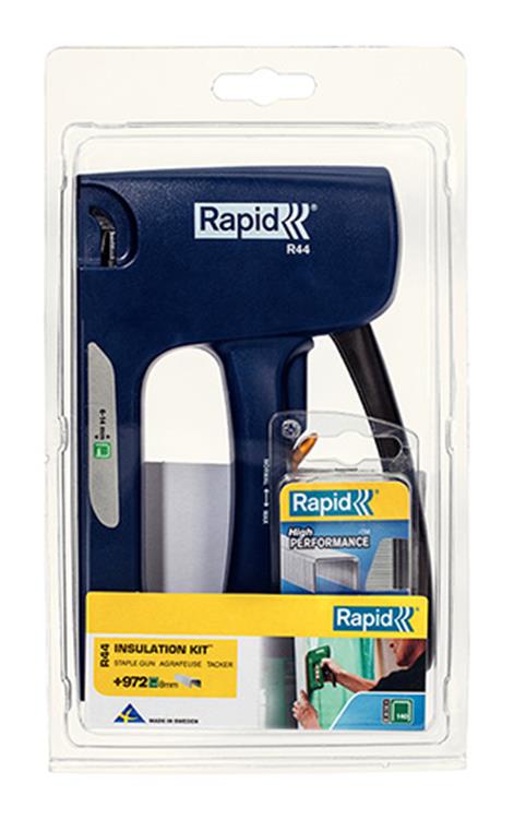 Rapid 1056820 - Dämmstoffset Tacker + Heftklammern im Blister | 1 Stk
