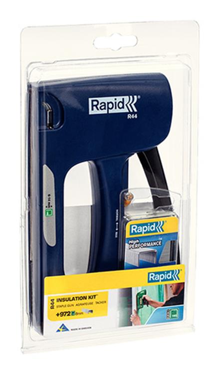 Rapid 1056820 - Dämmstoffset Tacker + Heftklammern im Blister | 1 Stk