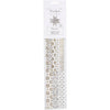 Vivi Gade Papierflechtstreifen, L: 44+78 cm, T 6,5+11,5 cm, B: 15+25 mm, Gold, Weiß, 48 Streifen 1 Box