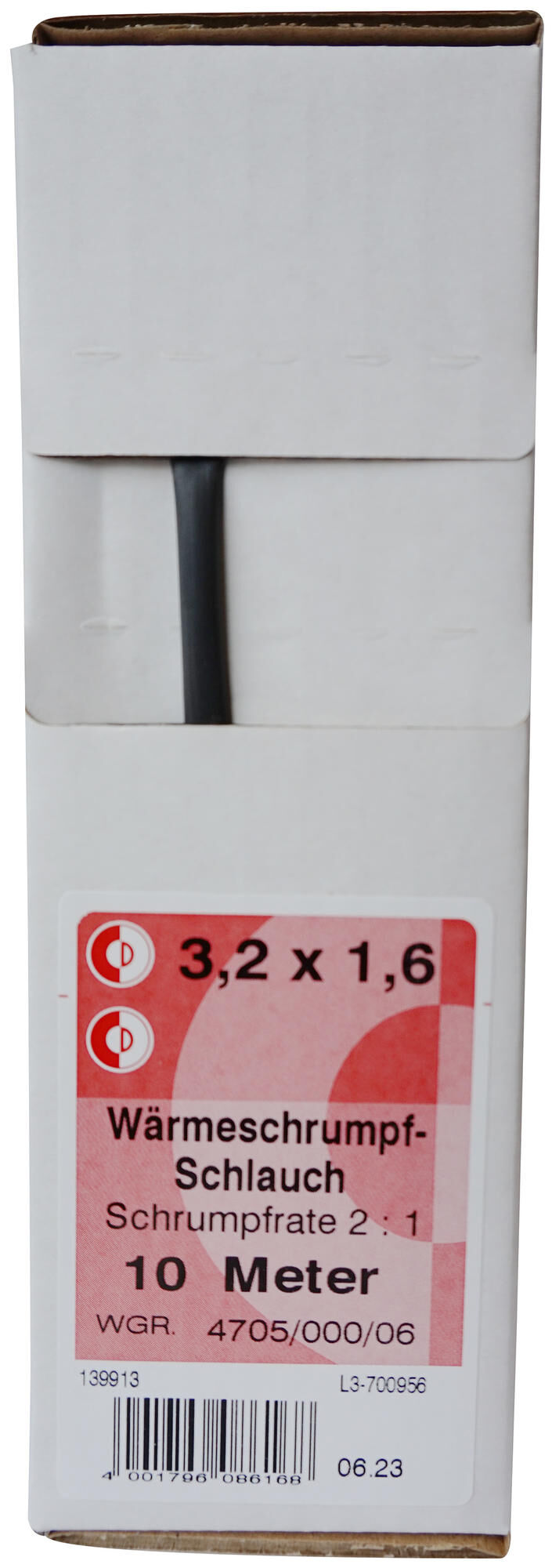 Dresselhaus Shtink Tube 3,2 mm Kart.A10mm