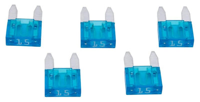 Bald in Flat Fuse Mini 15A hellblau 5 Stcs.