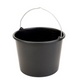 Gripline 1034739 - -d 12l Eimer schwarz mit Knaufhalterung und Literskala | 1 Stk