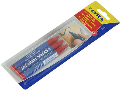 Lyra 1052114 - Markierungskreide 3 Stück ø12x120mm rot | 5 Stück