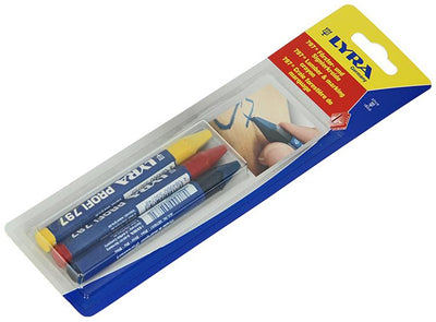Lyra 1052116 - Markierungskreide 3 Stück ø12x120mm Mix | 5 Stück