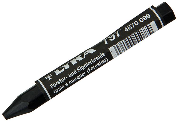 Lyra 1004744 - Markierungskreide 12 Stück ø12x120mm schwarz | 4 Stück