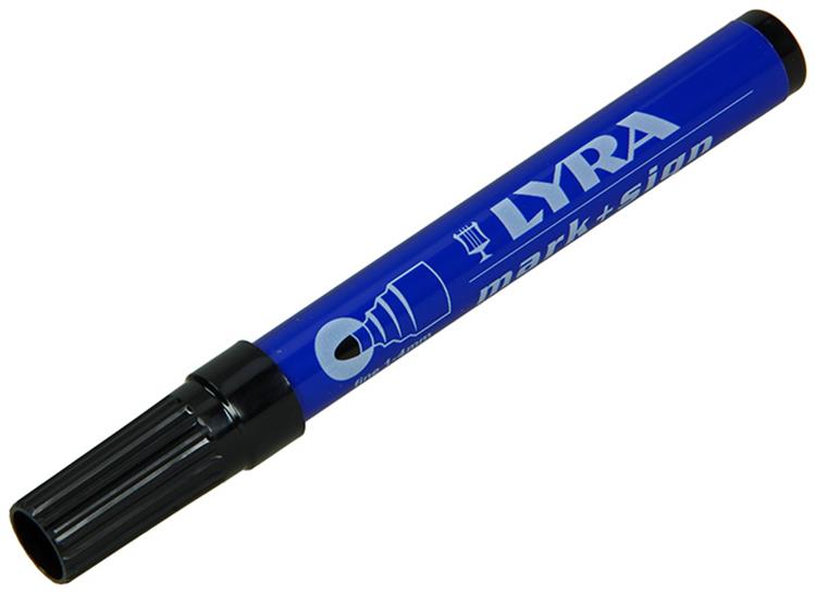 Lyra 1010972 - wasserfester Marker fein schwarz 112 | 10 Stück