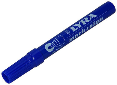Lyra 1010973 - wasserfester Marker fein blau 112 | 10 Stück