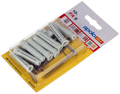 Celo 1047067 - Nylondübel fx8 mit Schrauben 5x60 10 Stück | 1 Stk