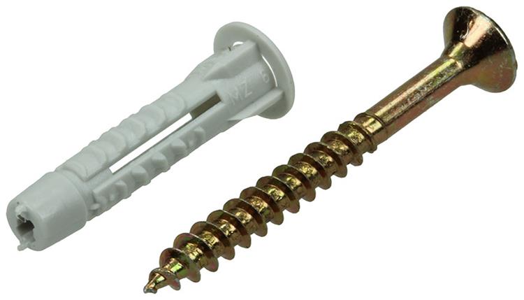 Celo 1008011 - Universaldübel mit Schraube mzk 6x30mm 50 Stück | 2 Stk