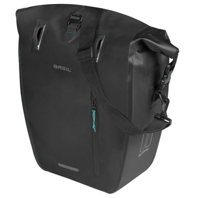 Basil Tasche Rivo L Single schwarz | Mikrofonhaken | 15l