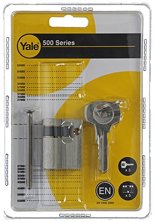 Yale 1006524 – Halbprofilzylinder 0500 MV 40 mm (10 30) | 1 Stk
