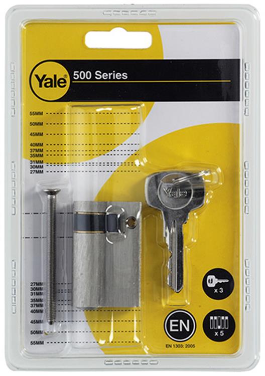 Yale 1006525 – Halbprofilzylinder 0500 MV 50 mm (10 40) | 1 Stk