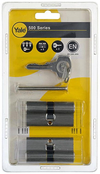 Yale 1006531 – Satz mit 2 Profilzylindern 500 MV 60 mm (30 30) | 1 Stk