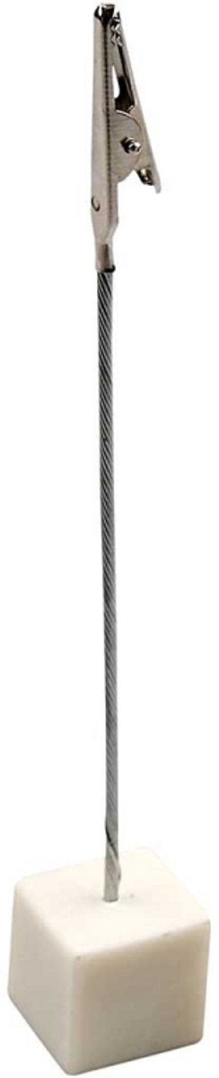 Creativ Company Krokodilklemme auf Sockel, H: 15 cm, Maße 2x2x2 cm, 5 Stück 1 Box