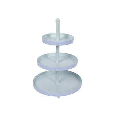 Etagere 3-lagig blau-mint ø25xh35cm