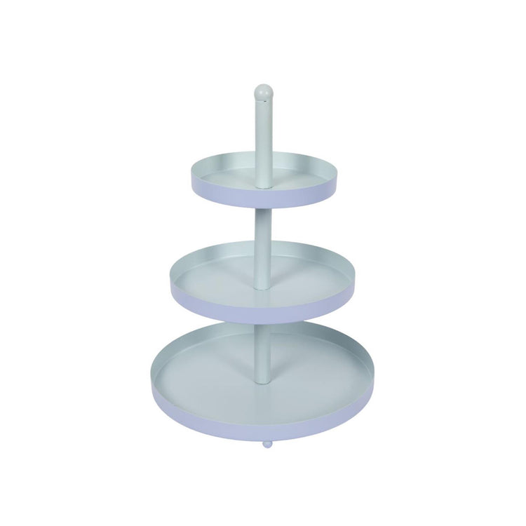 Etagere 3-lagig blau-mint ø25xh35cm