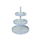 Etagere 3-lagig blau-mint ø25xh35cm