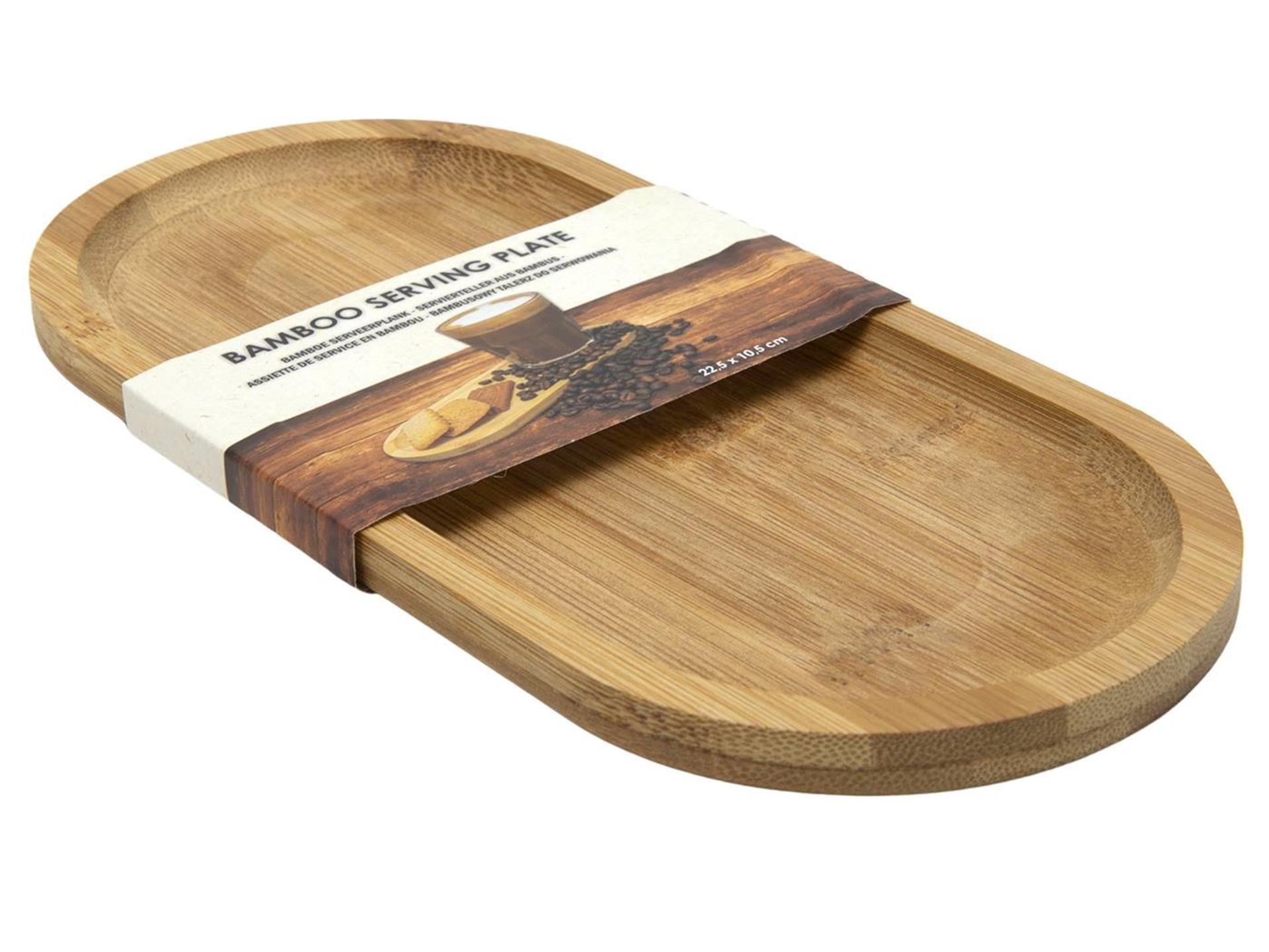 Servierbrett Bambus oval 22,5x10,5cm