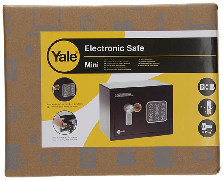 Yale 1047115 – Value Safe Mini schwarz | 1 Stk