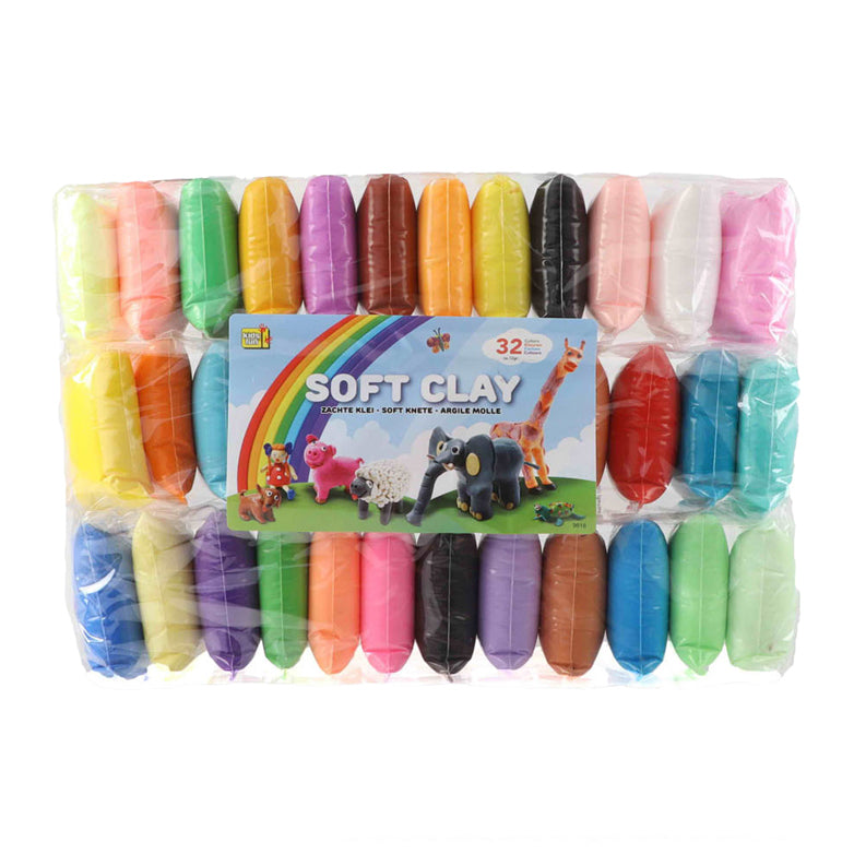 Jono Toys Ton Soft Clay 12 Gramm, 36 Farben