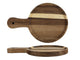 Servierbrett aus Akazienholz, Durchmesser 15 cm