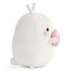 Nici Pluchen kuscheln Molang Regenbogen mit Herz in Geschenkbox, 16 cm
