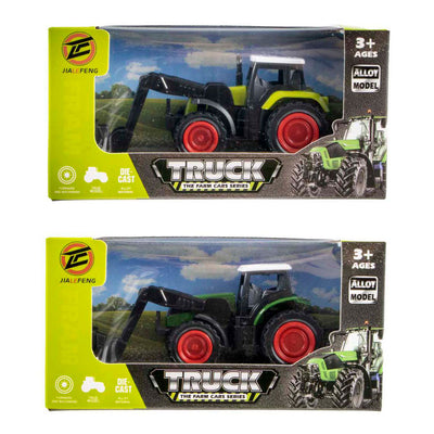 Jono Spielzeugtraktor mit Frontlader-Rückzug 11 cm