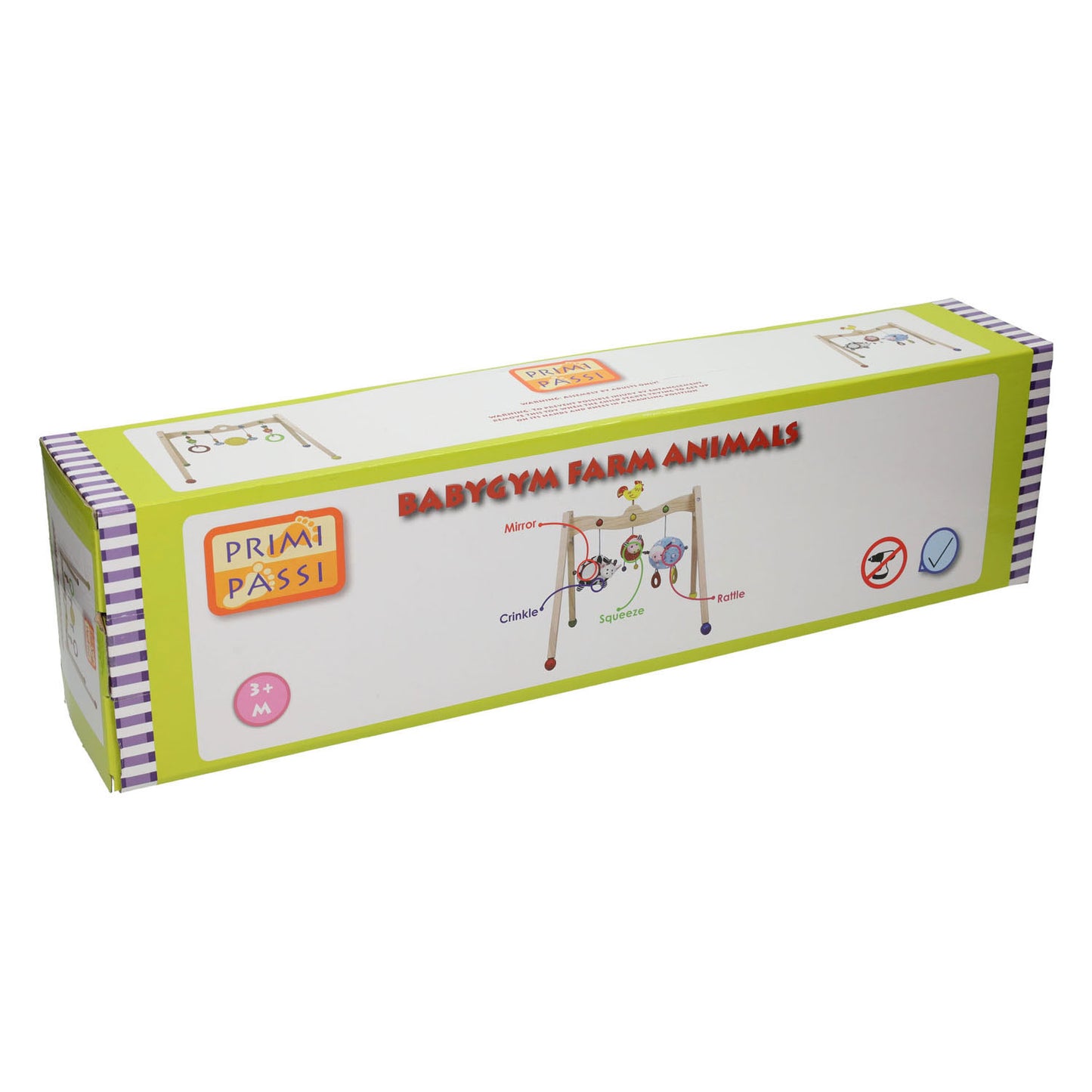 Jonotoys Primi Passi Holztier-Baby-Fitnessstudio